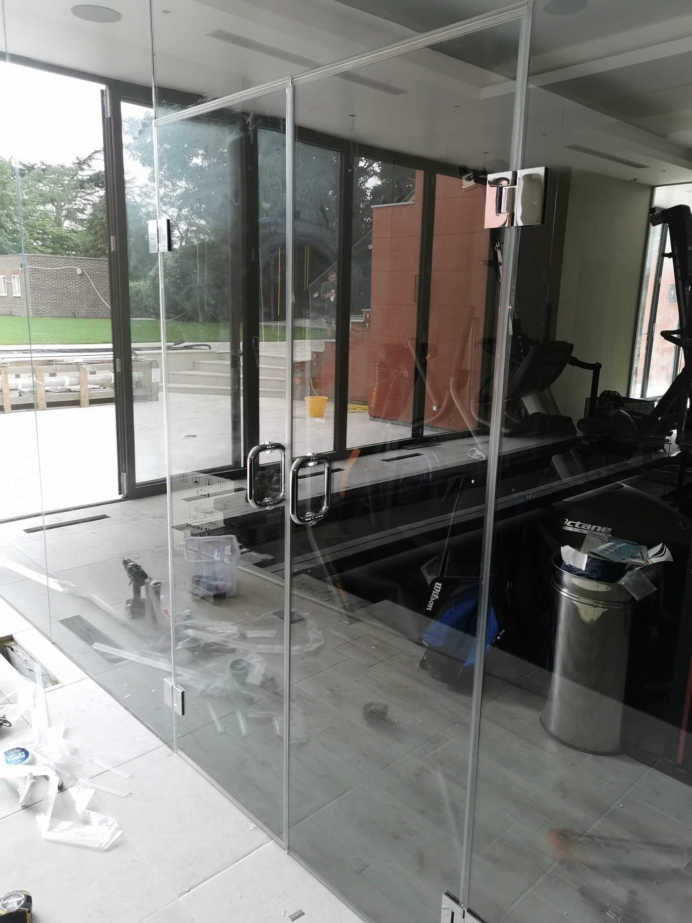 Custom glass partition, London