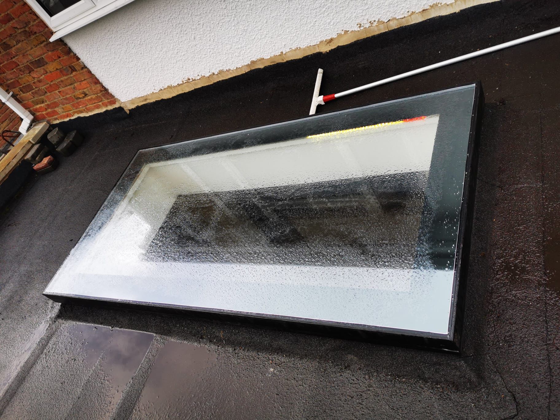 Flat rooflight installation, London