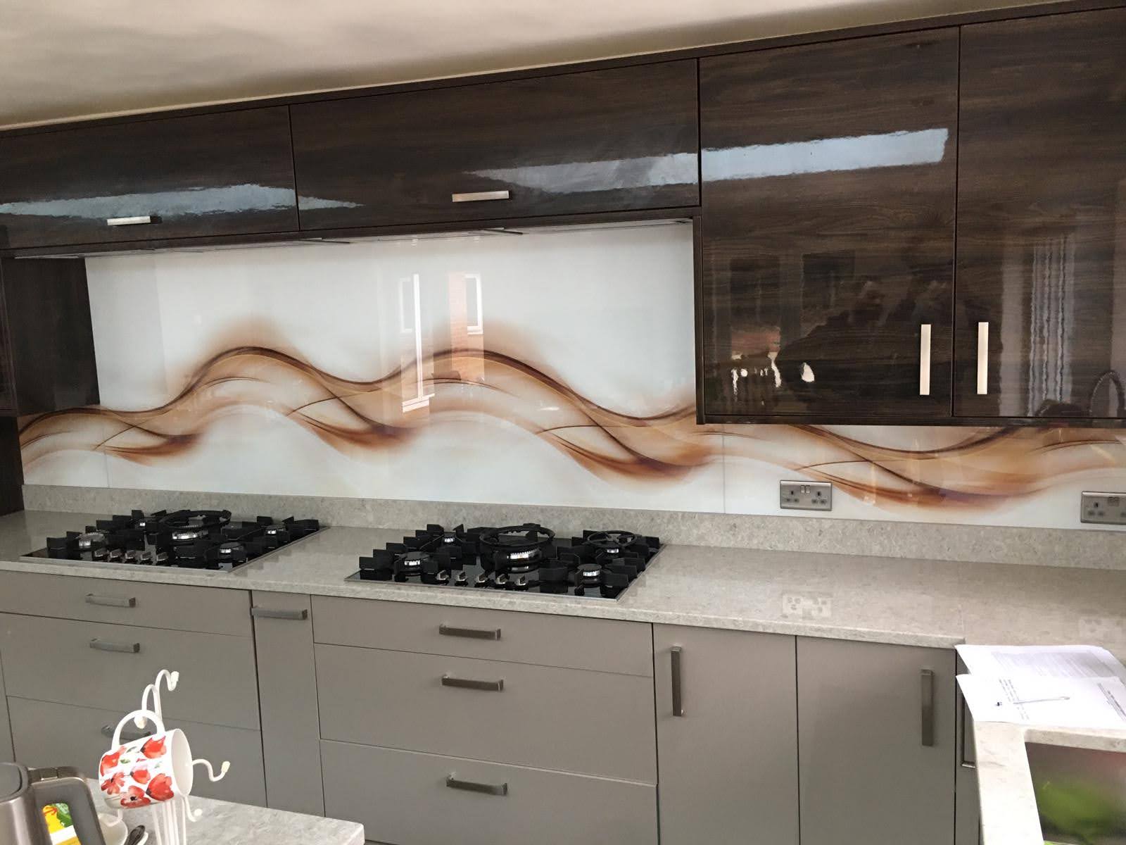 Custom splashback installation, London